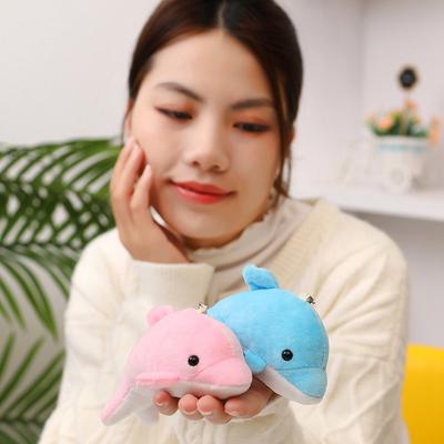 Cute Little Dolphin Pendant Plush Toy Doll Dolphin Doll Girl Bag Keychain Small Pendant Rag Doll