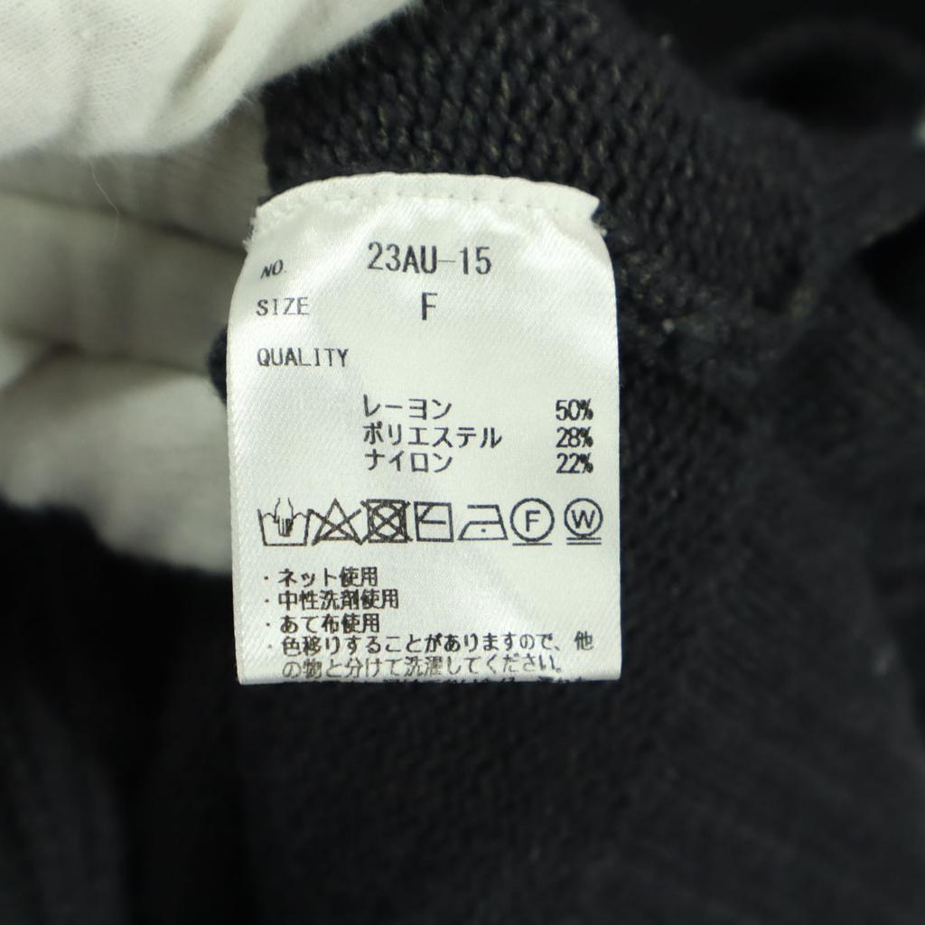 L'AUBE BLANC Long sleeve turtleneck knit F gray Women Used