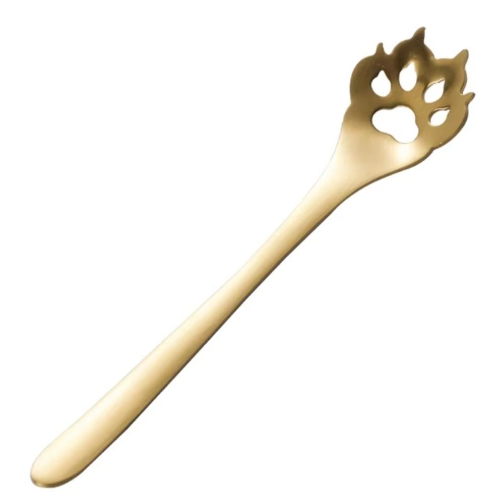 304 Stainless Steel Funny Cat Paw Teaspoon Kitchen Tableware Dog Paw Spoon Coffee Spoon Dessert Tea Accessories