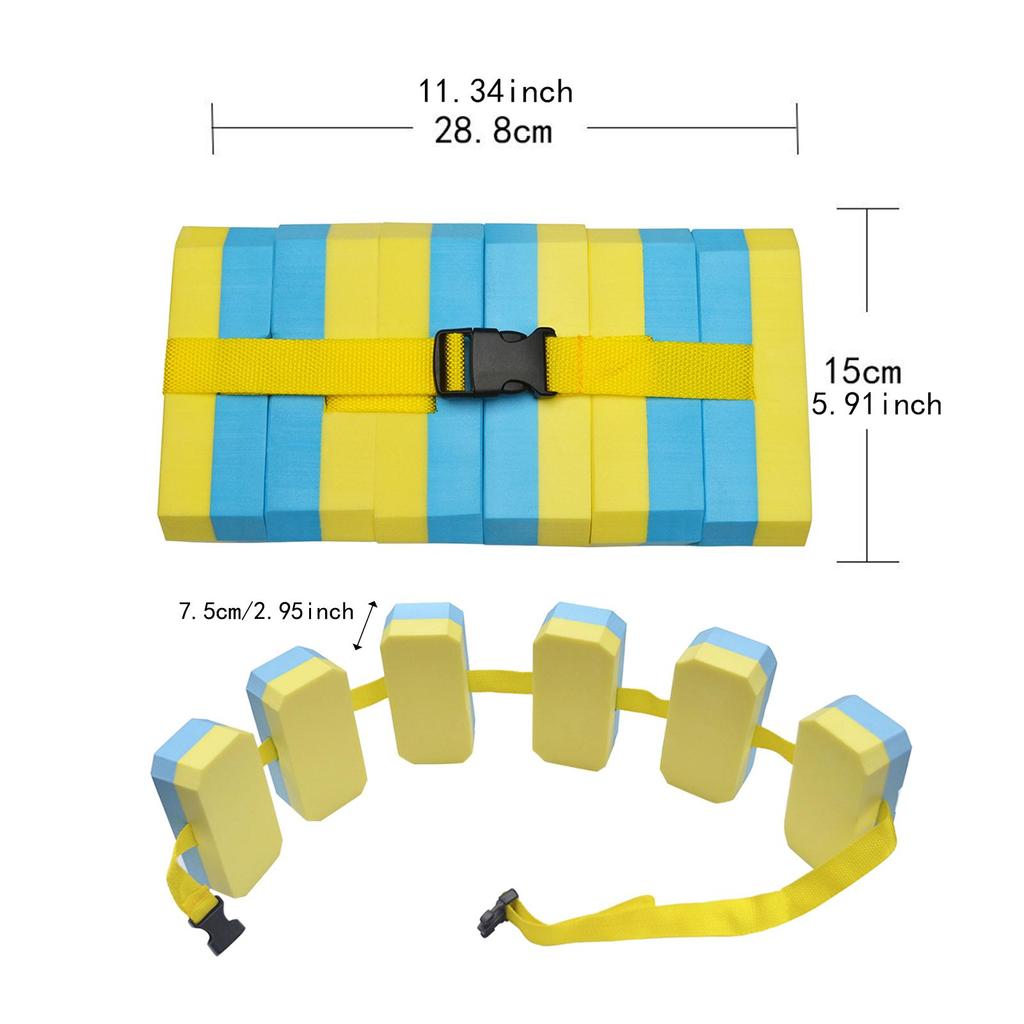 Kids Swimming Belt Floatation Belt EVA with Adjustable Buckle Children Swim Training Float Waist Belt Floating Waistband