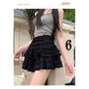 Purely desirable ballet-style sweet cake skirt women's clothing 2026 new high-waisted slimming A-line short skirt with anti-exposure design