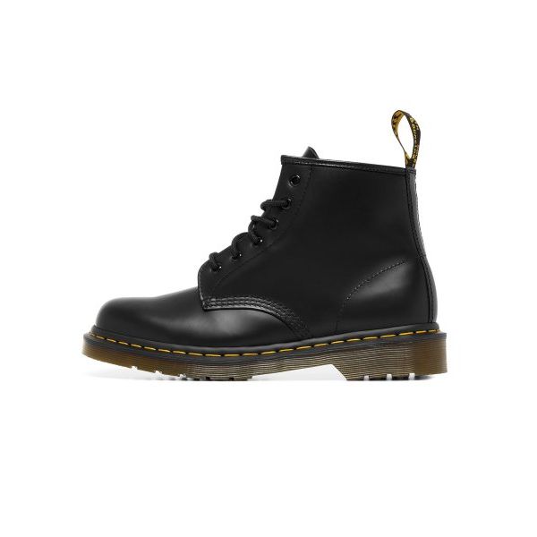 Dr. Martens Uomo Nero - 101 Smooth Stivali - Classici Docs Con Cuciture Gialle - Shoes - 39 Eu - Immagine 5