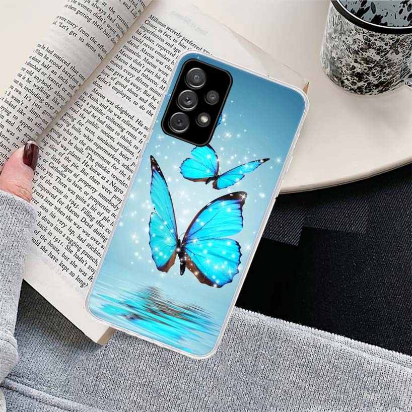 Butterfly Stand Phone Case for Samsung Galaxy A17 A16 A15 A14 A13 A57 A56 A55 A54 A53 A37 A36 A35 A34 A33 A26 A25 A24 A23 Galaxy