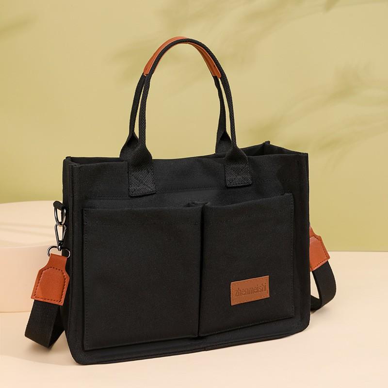 Neuer Rucksack Japanisch Einfach Große Kapazität Segeltuchtasche Tägliches Pendeln All-Match Handtasche Lässige Tragetasche