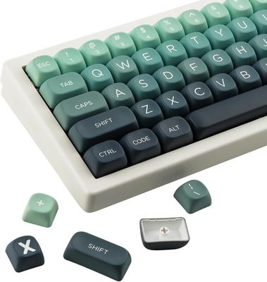 PBT Keycaps, 140-Key Dye-Sublimated MOA Profile Keycaps Custom Keycap Set for Cherry MX Switches On Mechanical Keyboards