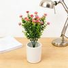 3/5pcs Eucalyptus Simulation Flower, 7-head Home Decoration Potted Plant Ornament, Desktop Fake Flower Ornament Shooting Prop