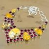 Gift For Her 925 Silver Natural Brecciated Mookaite Chain Adjustable Necklace