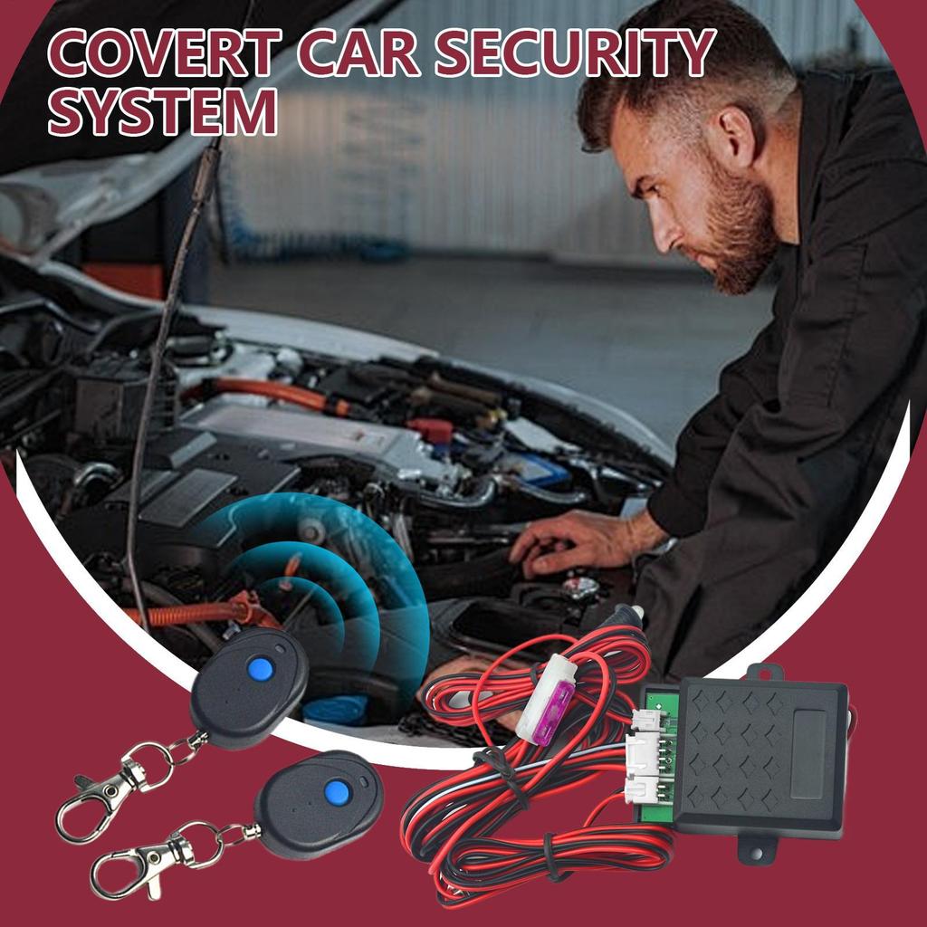 Anti-Hijacking Intelligent Circuit Cut Off Kit Car Remote Control 12V Keyless Access System Auto Unlock Immobilizer Device