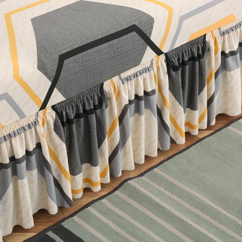 1/2/3/4 seater sofa Couch Cover with Skirt Durable Washable High Elastic Stretchable Easy Fit Universal Furniture Protector