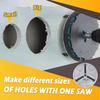 Hole Driller Hole Opener Round Woodworking Cutting Tools Adjustable Punching Saw  Acrylic Board