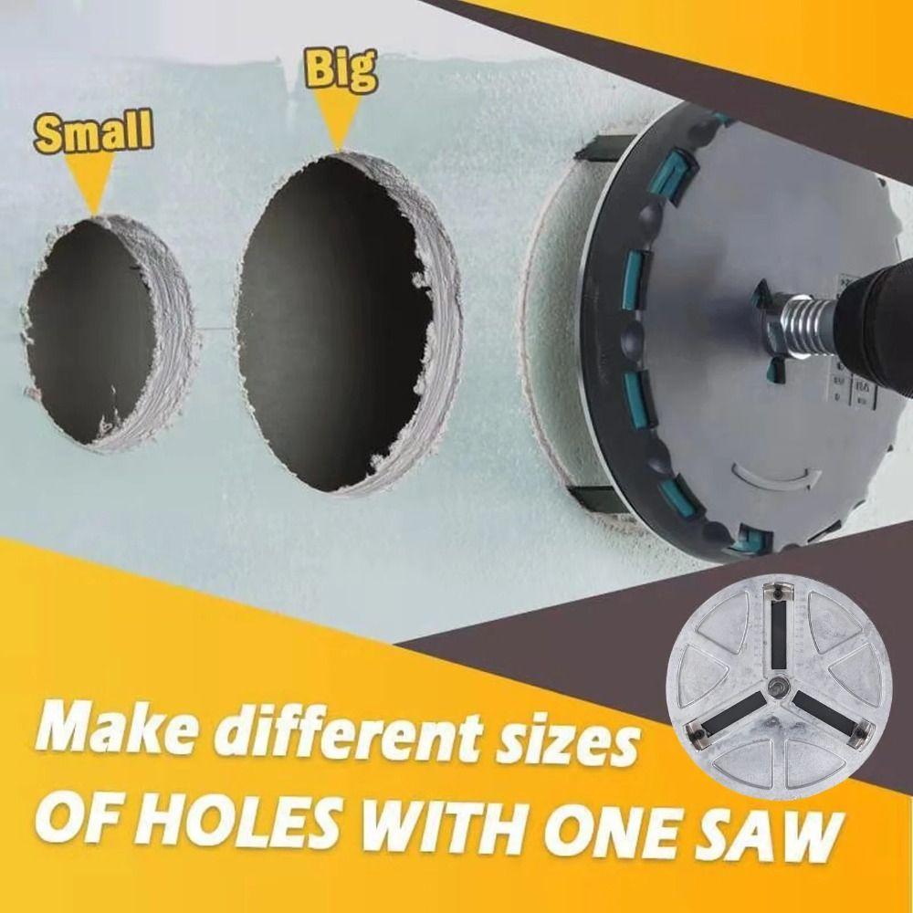 Hole Driller Hole Opener Round Woodworking Cutting Tools Adjustable Punching Saw  Acrylic Board