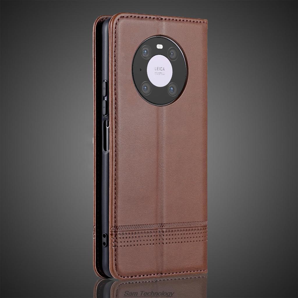 Deluxe Magnetic Adsorption Leather Fitted Case for Huawei Mate 40 Pro / Mate40 Pro Flip Cover Protective Case Capa Fundas Coque