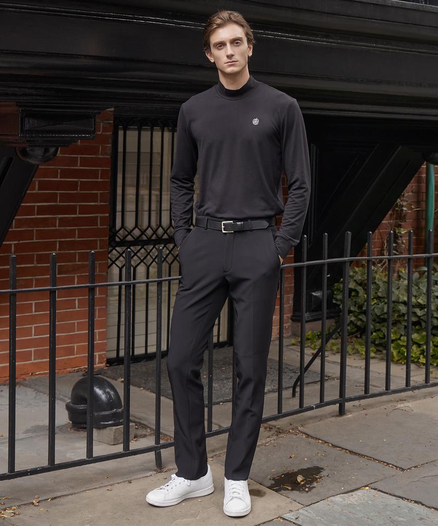 APPLE+RIND Men'S Brushed Bonded Pants_Black