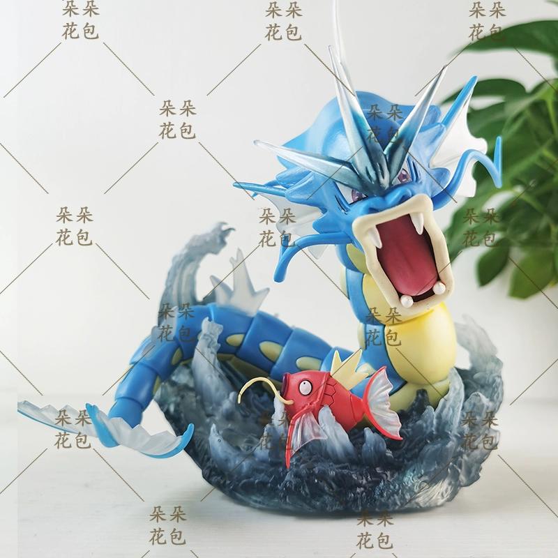 

New 2 Styles Figures Gyarados And Magikarp Red Blue Pvc Action Model Figures Toys Doll Cartoon Gift For Children Adults синий