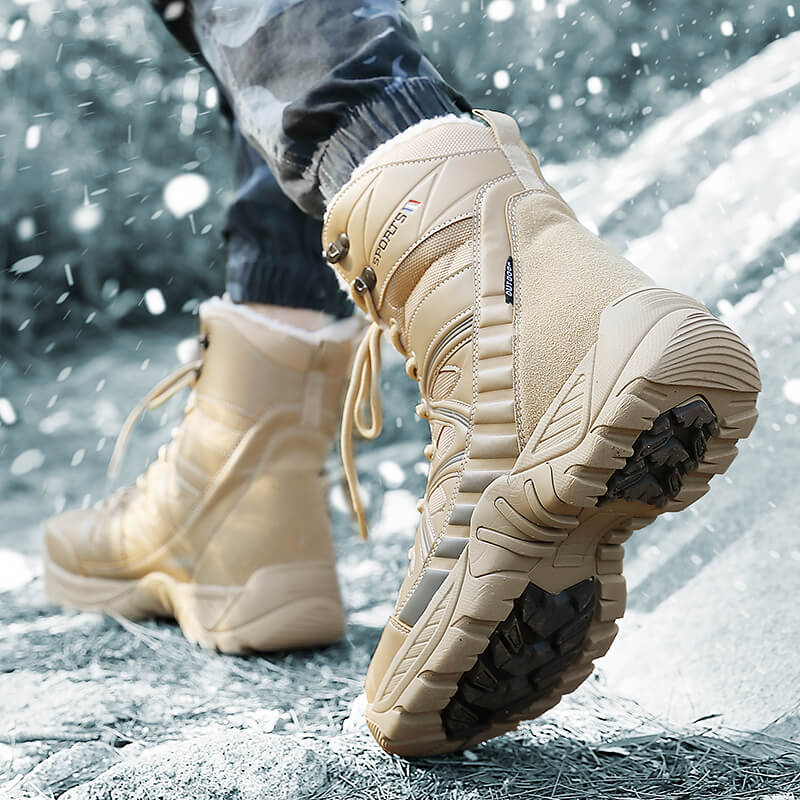 Men’s Winter Boots Waterproof Hiking Boots Desert Military Tactical Boots Durable Combat Army Boots for Men