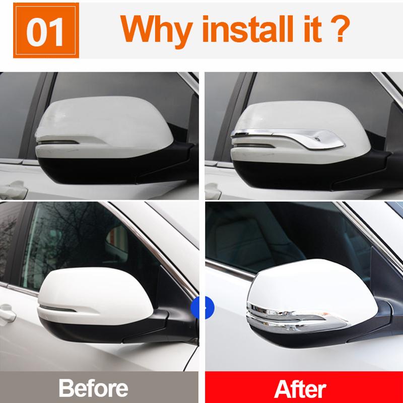Pentru Honda crv CR-V 2017- 2022 benzi decorative pentru oglinda retrovizoare benzi decorative pentru oglinda paiete decorative benzi anti-coliziune pentru oglinda