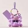 Cute Rex Rabbit Fur Pompom Key Chain & Bag Charm