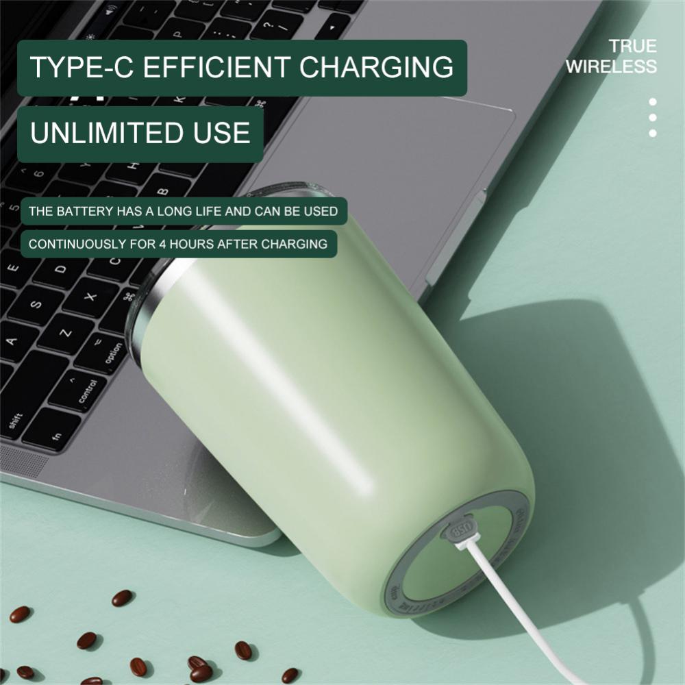 USB nabíjení Automatický míchací pohár Proteinový šejkr Vodotěsný Tichý Přenosný Multifunkční Kávový pohár Pohár na mléko Hrnček