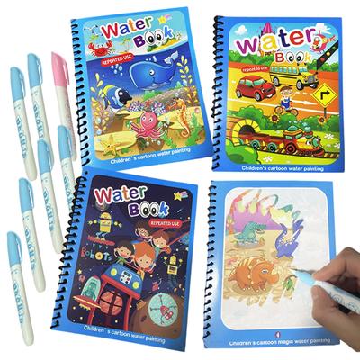 High Quality Magical Water Drawing Book Montessori Toy Reusable Sensory Early Education Coloring Book For Kids