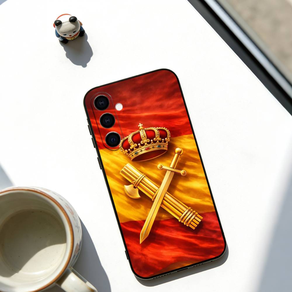 

GC Guardia Civil Emblem Phone Case For Samsung Galaxy A73,A72,A71,A70,A53,A52,A51,Soft Black Cover Samsung a52