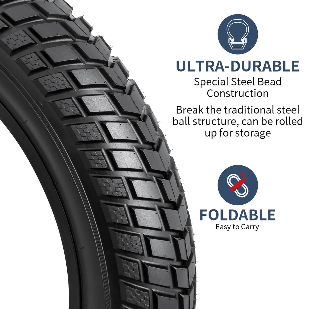 Set of 20 Bicycle Tire Tube American Valve Tire Bicycle Tire Fat Bike Tire Electric Bicycle Tire Mountain Bike 2, 4.0 Tire, 20x4.0 + 32mm, 20x4.0,