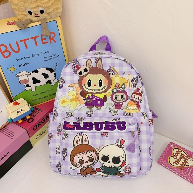 Labubu Cute Cartoon Children's Backpack Adorable Lightweight School Bag For Kids