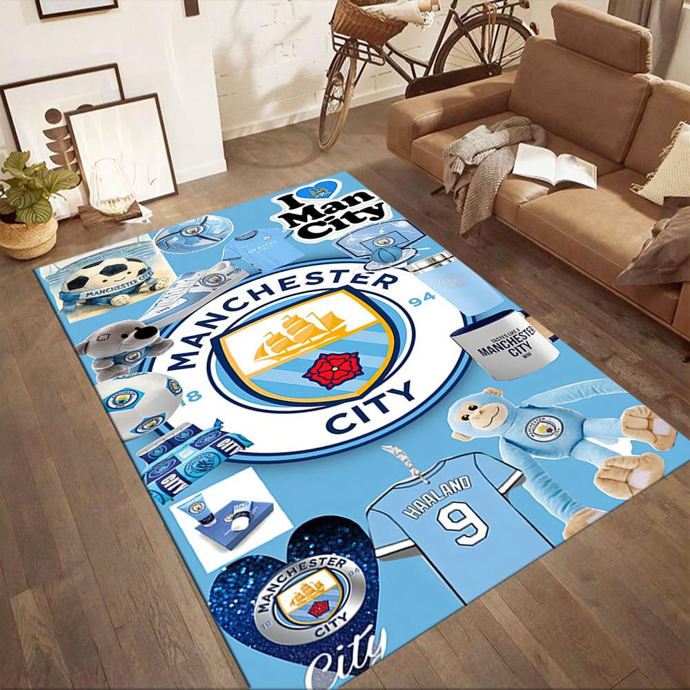 Manchester City Floor Rug Office Rug Perfect For Kitchen Dormitory Study Room Decorate Room Antislip Rug Office Home Decor Wedding Party Gift