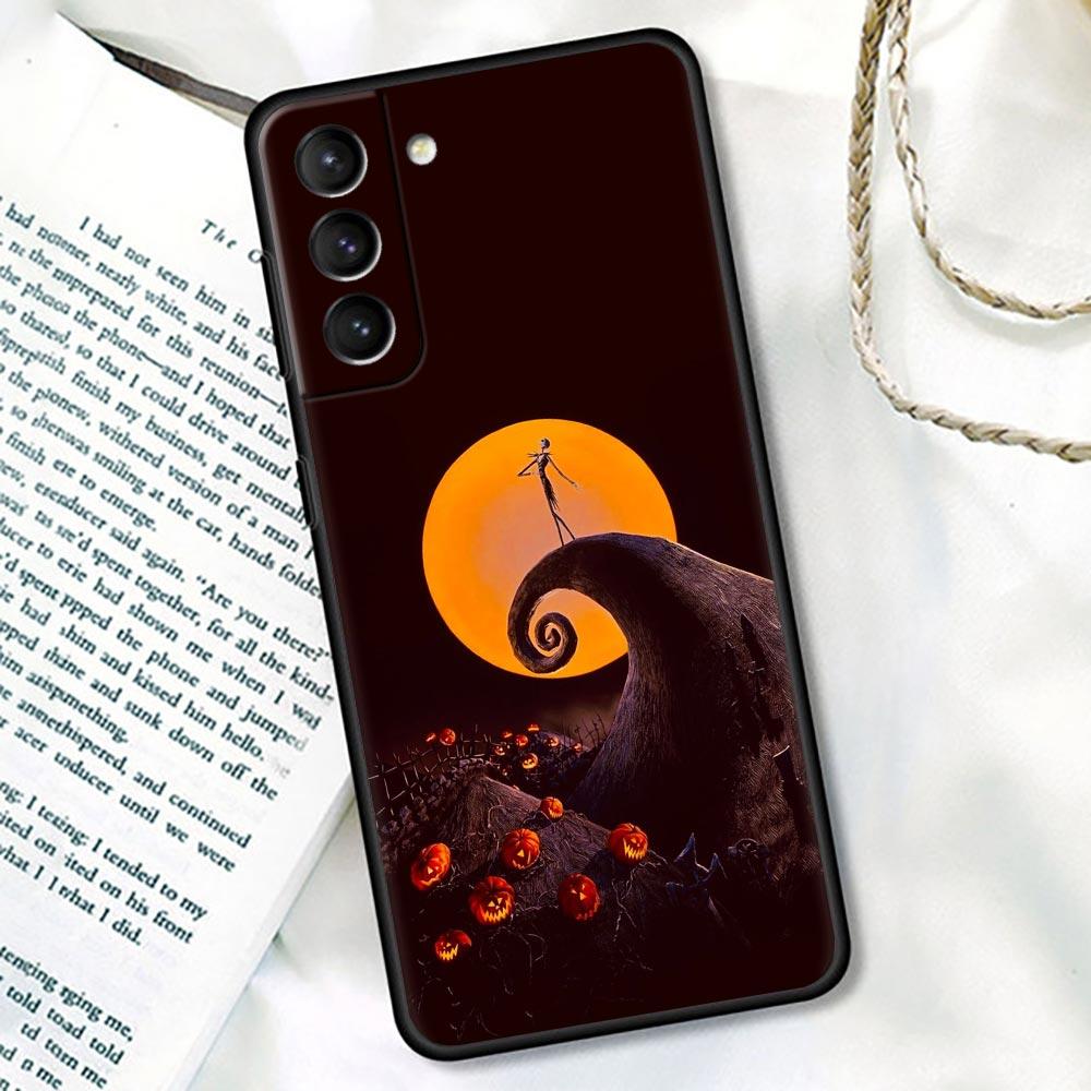 Happy Halloween S24 Ultra For Samsung Galaxy S23 Ultra S21 S20 FE S22 S10 S24 S23 Plus Case Cover Cat Bat Pumpkin Witch Castle