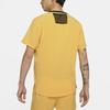 Nike Mesh Panel Loose-Fit Sports Short Sleeve T-Shirt Men Tops Yellow CZ9051-761