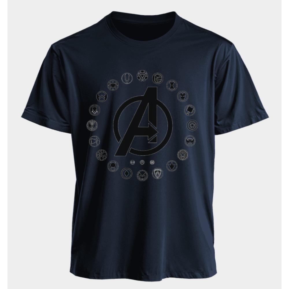 The Avengers Men's and Women's T-shirts Summer American Spring and Autumn New Oversized Casual Trendy Basic Short-sleeved