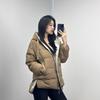 Shenzhen Nanyou women wear down jackets on both sides, winter new hooded short bread jackets, high-end trendy jackets