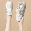 Popular Korean German training shoes women's fashion new versatile casual white shoes lace-up muffins retro sneakers women's shoes