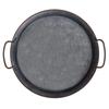 High Quality Metal Bread Tray With Handle Old Iron Home Decor Tableware Plate with Handle Round Tray for Food & Home Photo Prop