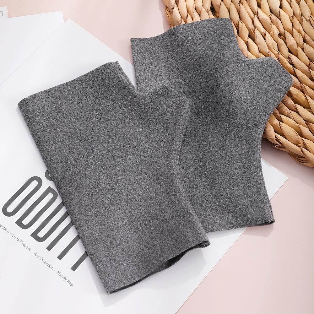 Half Finger Warm Gloves Heat Storage German Velvet Windproof Gloves Flexible Writing Finger Gloves Cute Girls' Cold Proof Gloves