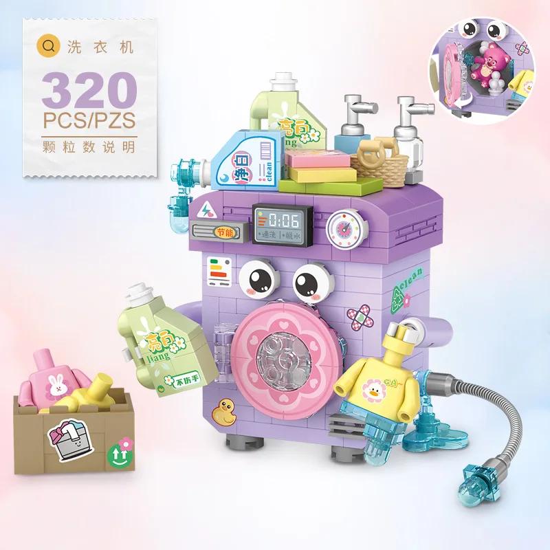 Building Blocks Panda Creative Assembly Decoration Dessert Electrical Mini Particles, Educational Boys and Girls Kids Toys