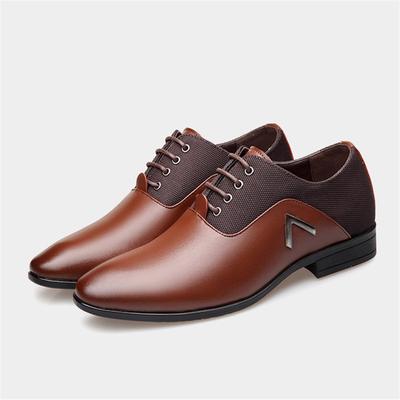 Color : Brown, Size : 28CM Mens Formal Business Shoes Classic Matte PU Leather Lace Up Breathable Lined Oxfords,Very Stylish