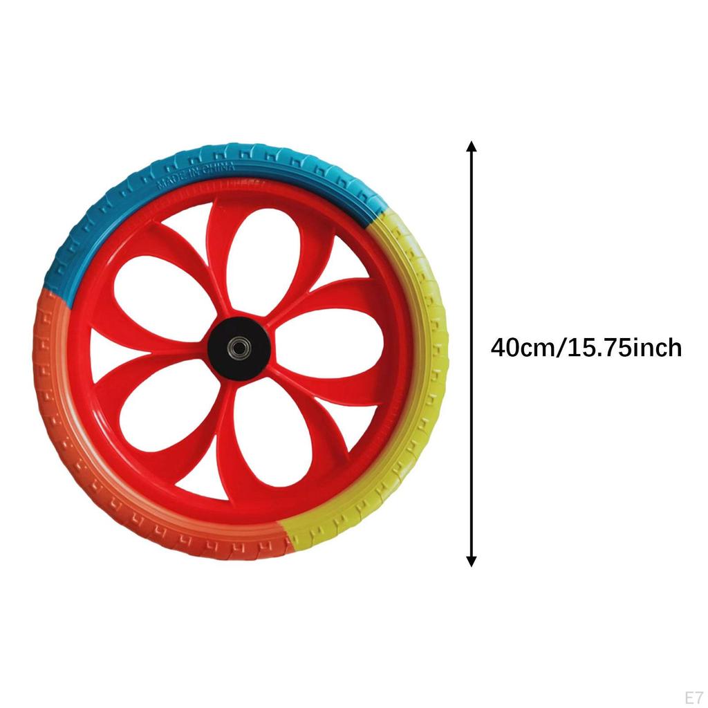 2 Pieces Balance Bike Replacement Wheel Solid Airless Tires Accessories Wheels