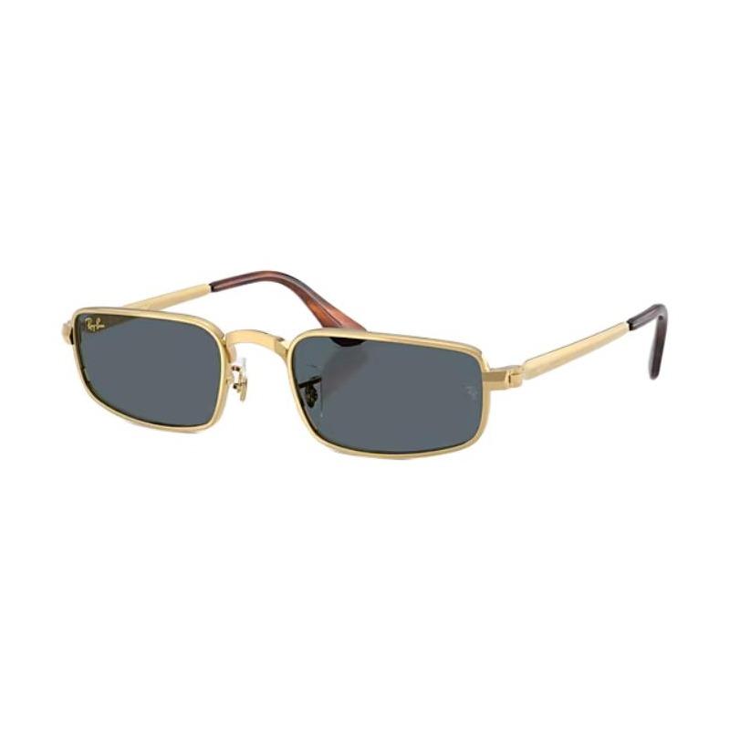 RAYBAN logo Metal Square Sunglasses Unisex Couple Style 001/R5 54-21 RB3927
