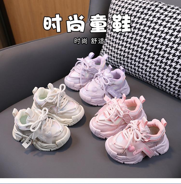 Spring Autumn Kids Mesh Sports Shoes Non Slip Soft Sole Boys Girls Running Sneakers Toddler Casual Footwear