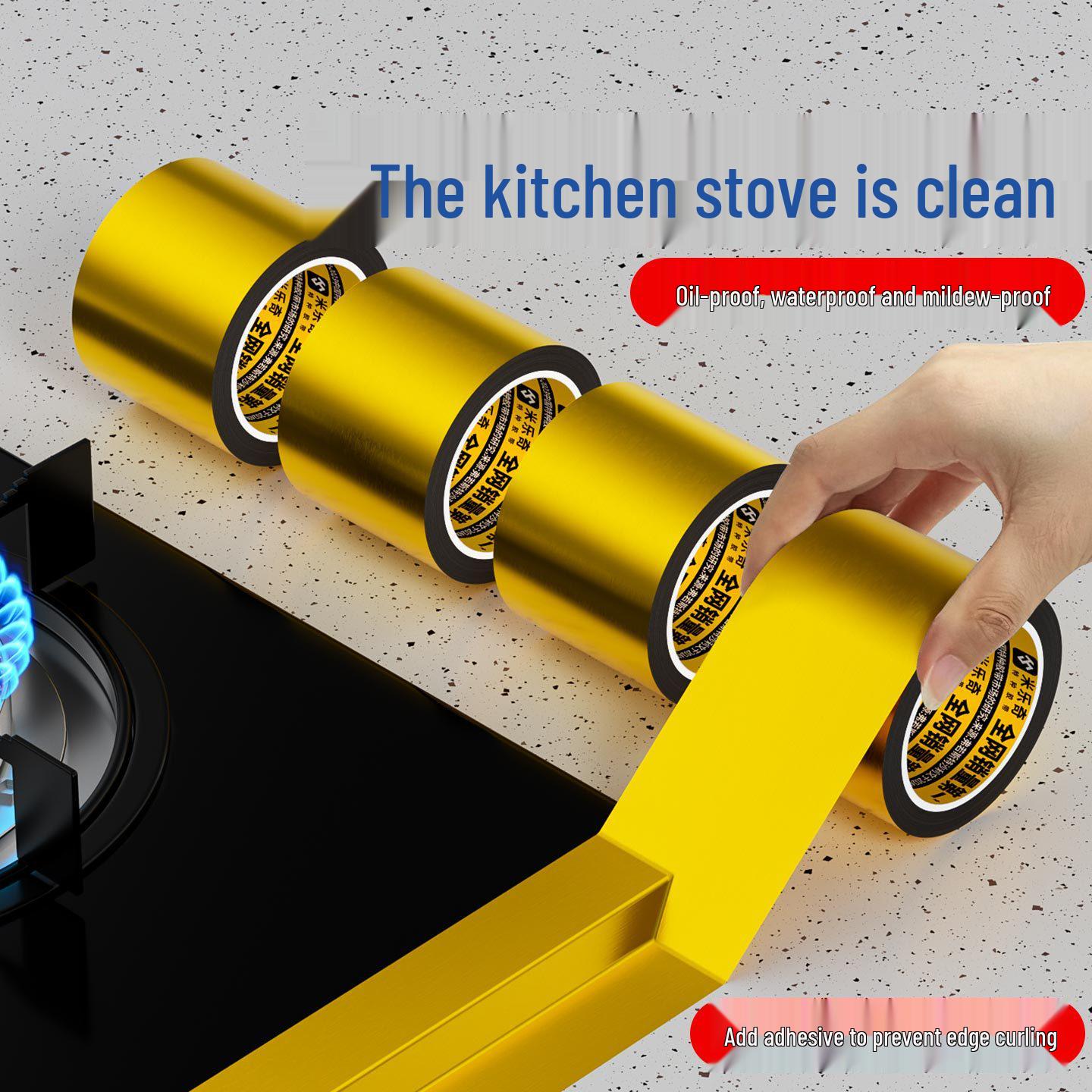 

Waterproof Moldproof Grout Sealing Strip for Kitchen & Bathroom Gold 10m; 3cm wide