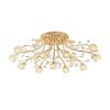 2024 New Living Room LED Ceiling Light Glass Flower Ceiling Light Nordic Room Decoration Bright Colors Bedroom Crystal Light