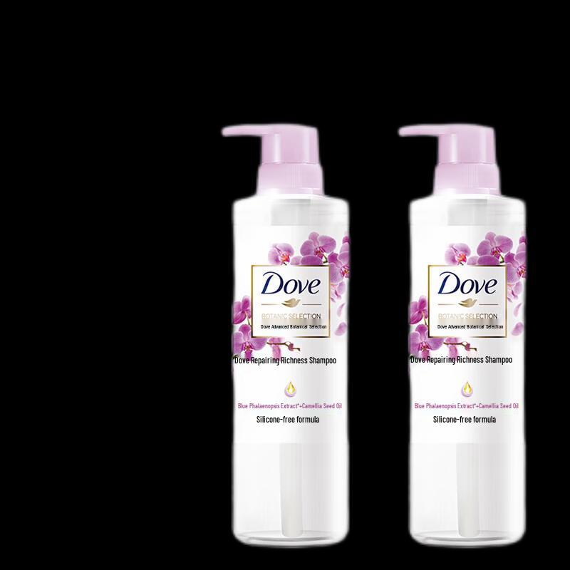 Dove Botanical Repair Anti-Frizz Shampoo, 2x470g