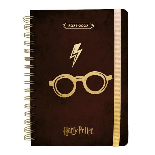HARRY POTTER 2021-2022 Lightning Bolt & Glasses A5 Notebook