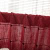 1Pc Rod Pocket Half Short Curtain with Tassels for Cafe Windows and Doors Home Interior Decorative Window Drapes