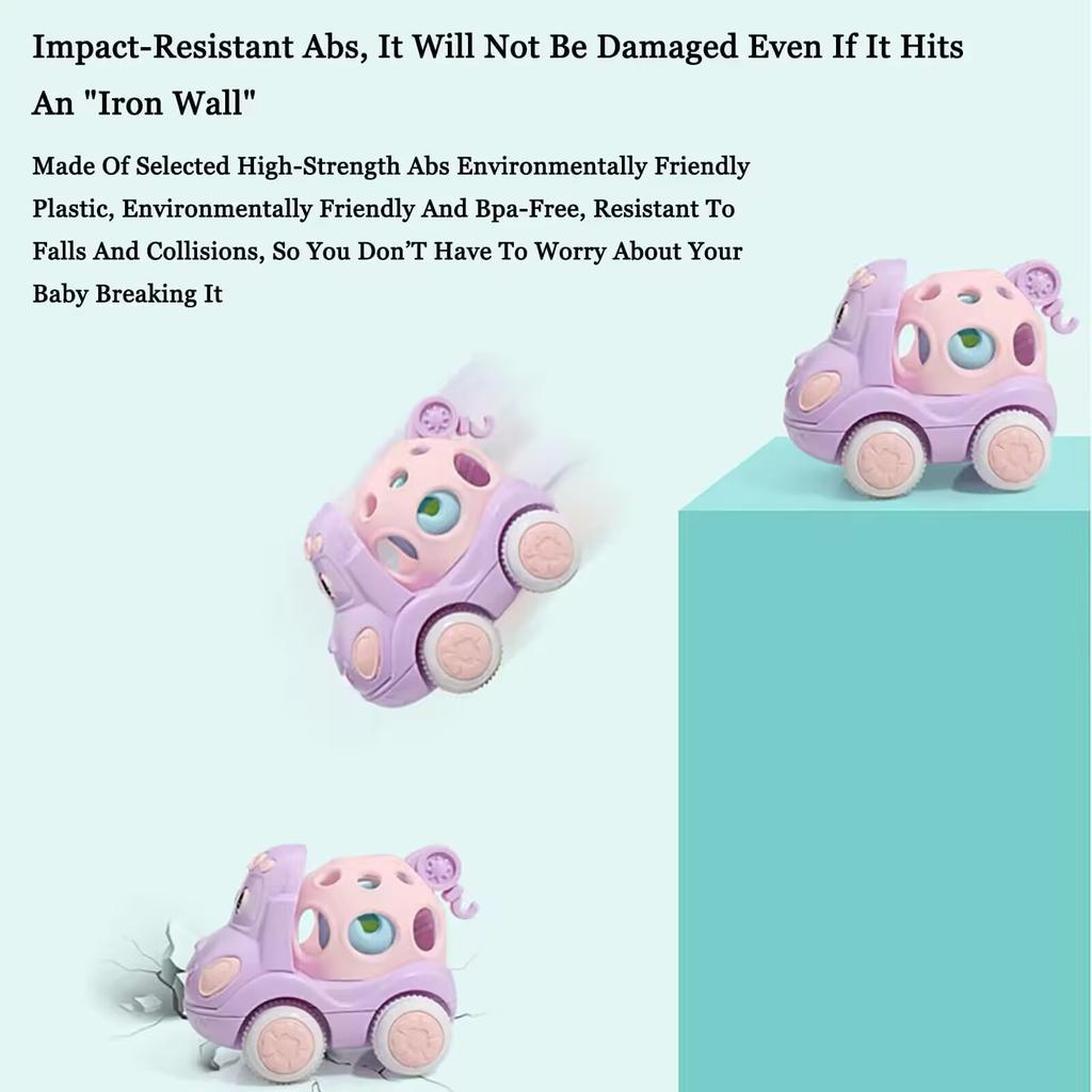 Q Cute Puzzle Enlightenment Toy Engineering Ambulance Police Car Fire Truck Falling Cartoon Cute Inertial Press