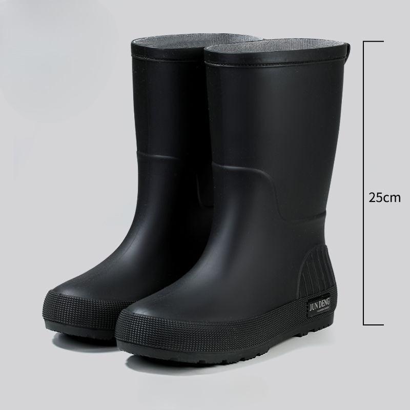 Women's All-season Durable Non-slip Waterproof Mid-calf Water Shoes Kitchen Rubber Boots Outdoor Footwear 2025 Hot Sale