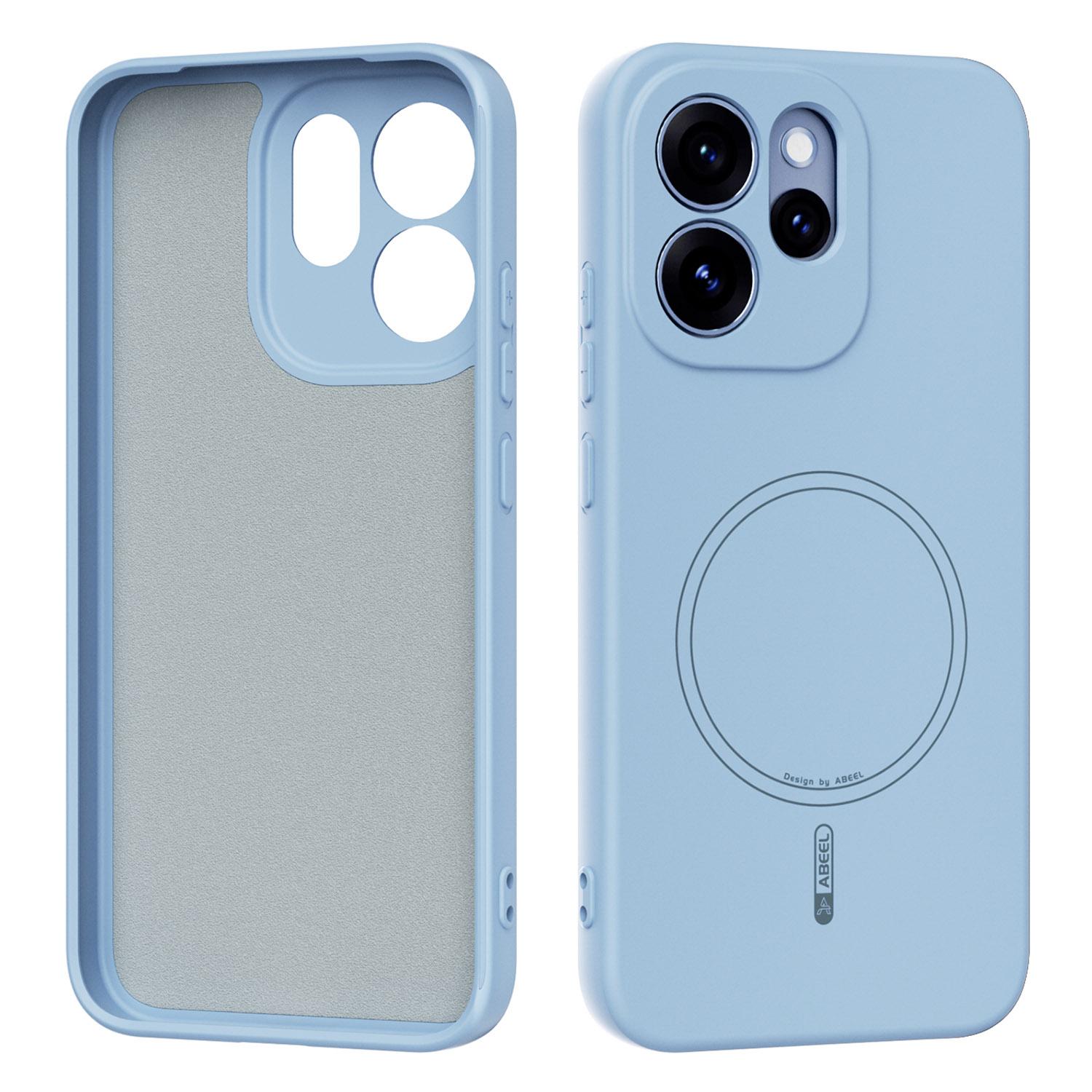 

ABEEL для Oppo Reno15 Pro 5G (Глобальный)/Reno15 5G (Китай) Магнитный Чехол Skin Touch Жидкий Силикон Задняя Крышка Телефона