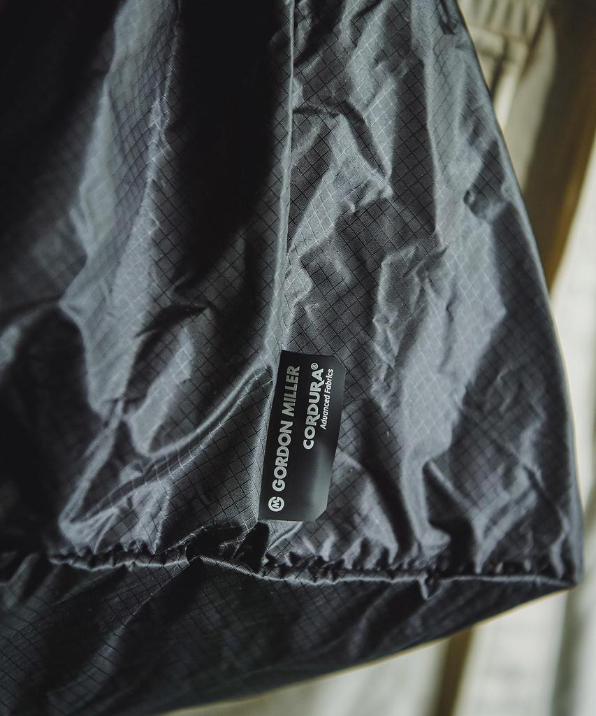 Gordon Miller Cordura Ripstop Nylon Personal Effects Bag, 8L, Highly Water-Resistant, Ultra-Lightweight, with Carabiner, Black, 01813381
