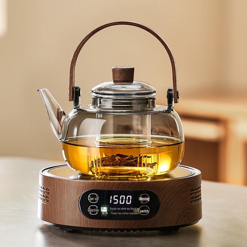 TEAHUE Glass Tea Kettle and Electric Ceramic Stove Set