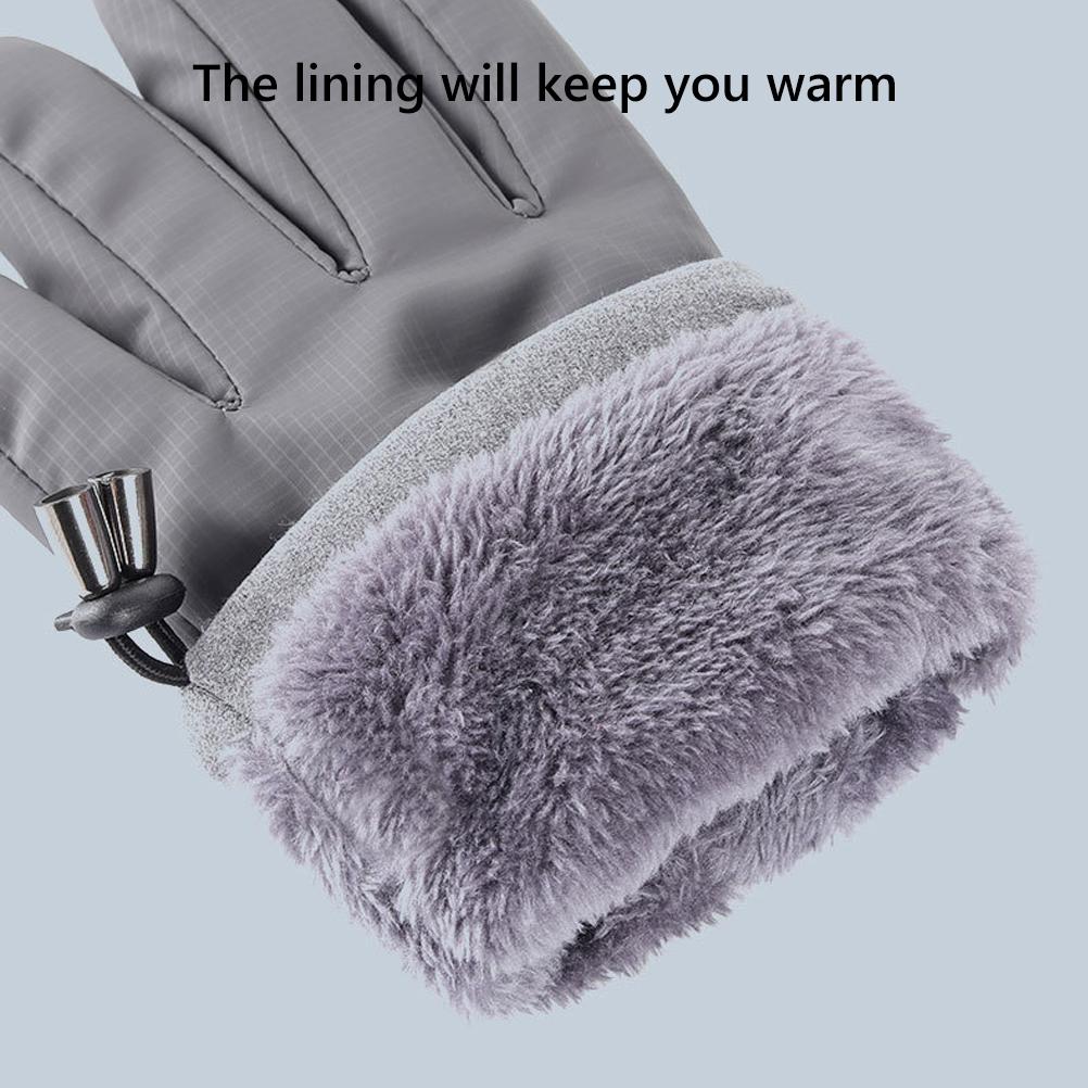 Winter Gloves Touchscreen Fleece Lined Warm Gloves Insulated Anti Slip Waterproof Thermal Ski Gloves for Men Women